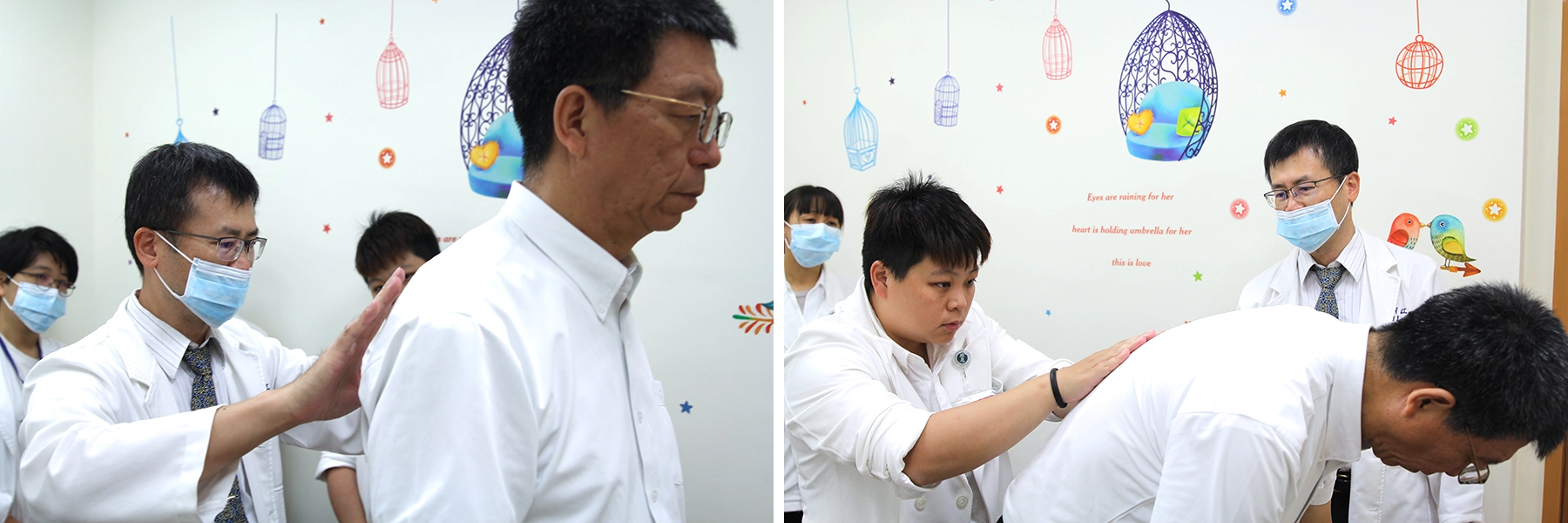 羅明江醫師門診教學，傳授醫術給住院醫師。