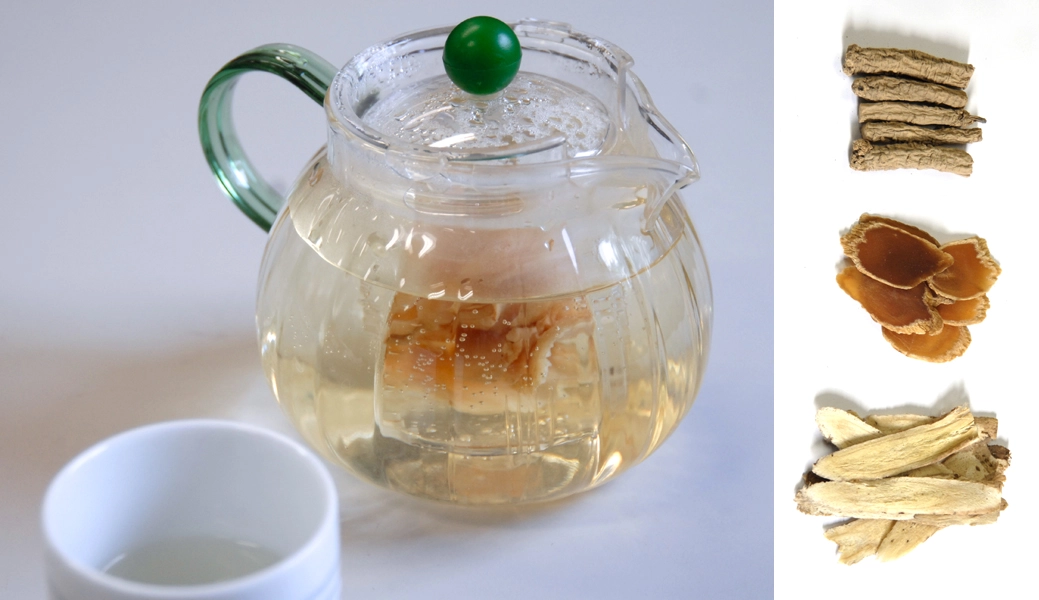 西洋參茶飲：黨參、西洋參、黃耆