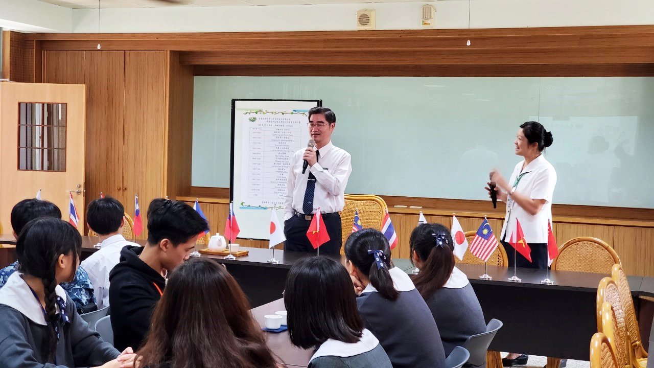 姚智化校長親臨致詞，期勉大家相互學習，更具國際觀。