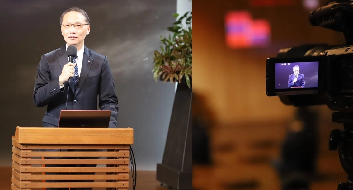 透過10種語言，共有全球52個國家參與慈濟精進日線上共修，慈濟慈善事業基金會執行長顏博文分享慈濟全球防疫投入狀況。