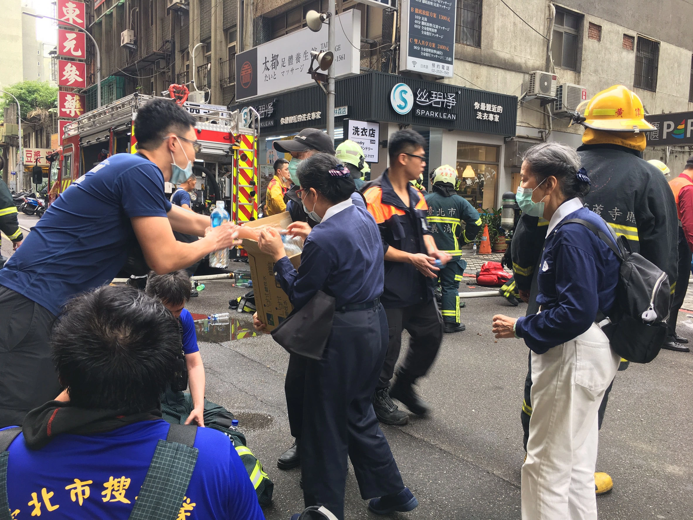  臺北市林森北路26日上午11點發生火災事件。