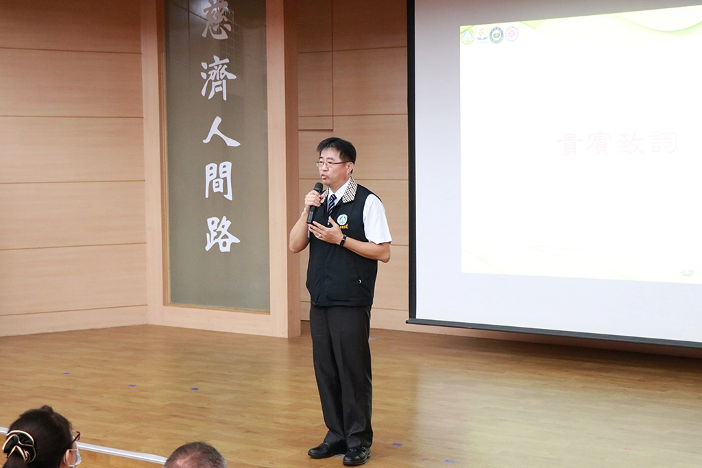 教育部花蓮縣聯絡處軍訓督導韓光宗致詞。