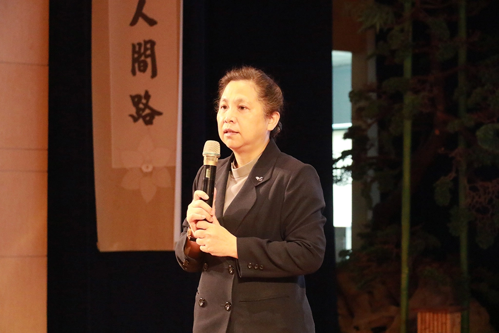 臺中慈濟醫院副院長莊淑婷代表醫院致詞。