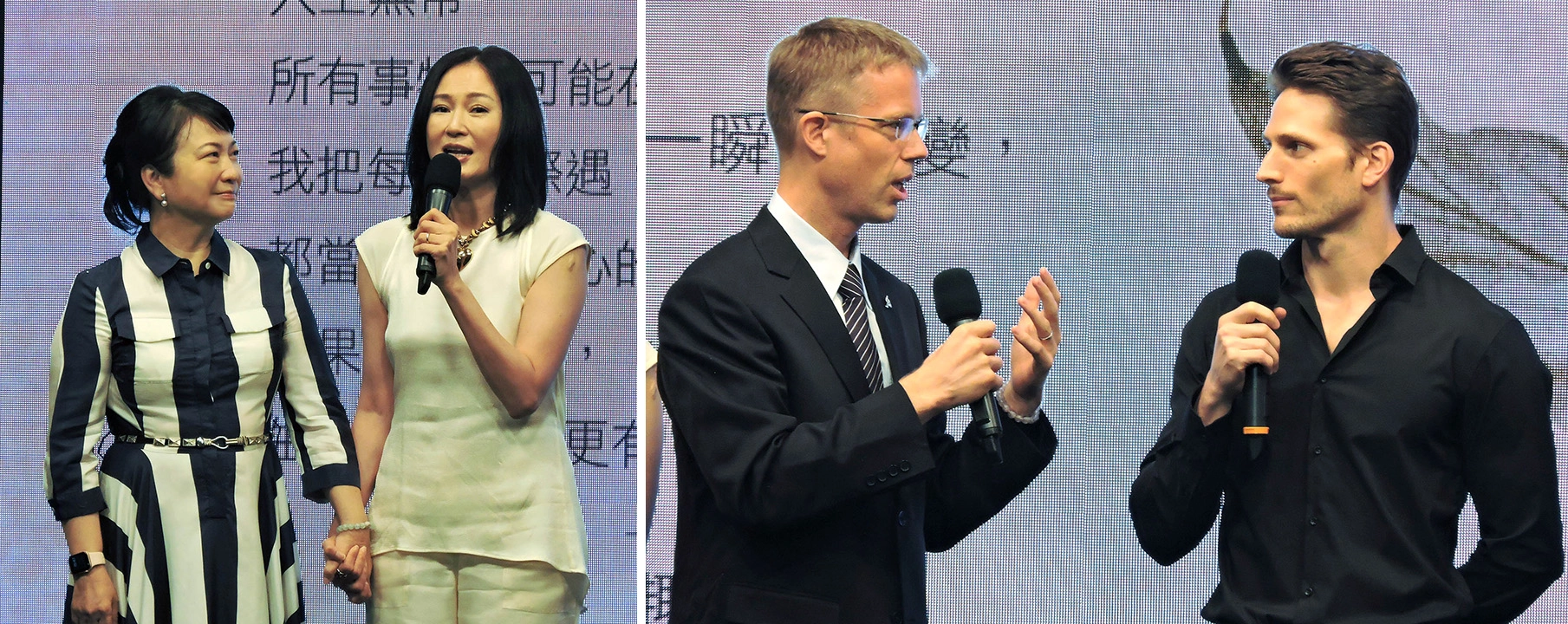 李之勤飾演李憶慧（Grace母親）、賀少俠飾演歐友涵（Grace老公），在發表會上分享體悟與感動