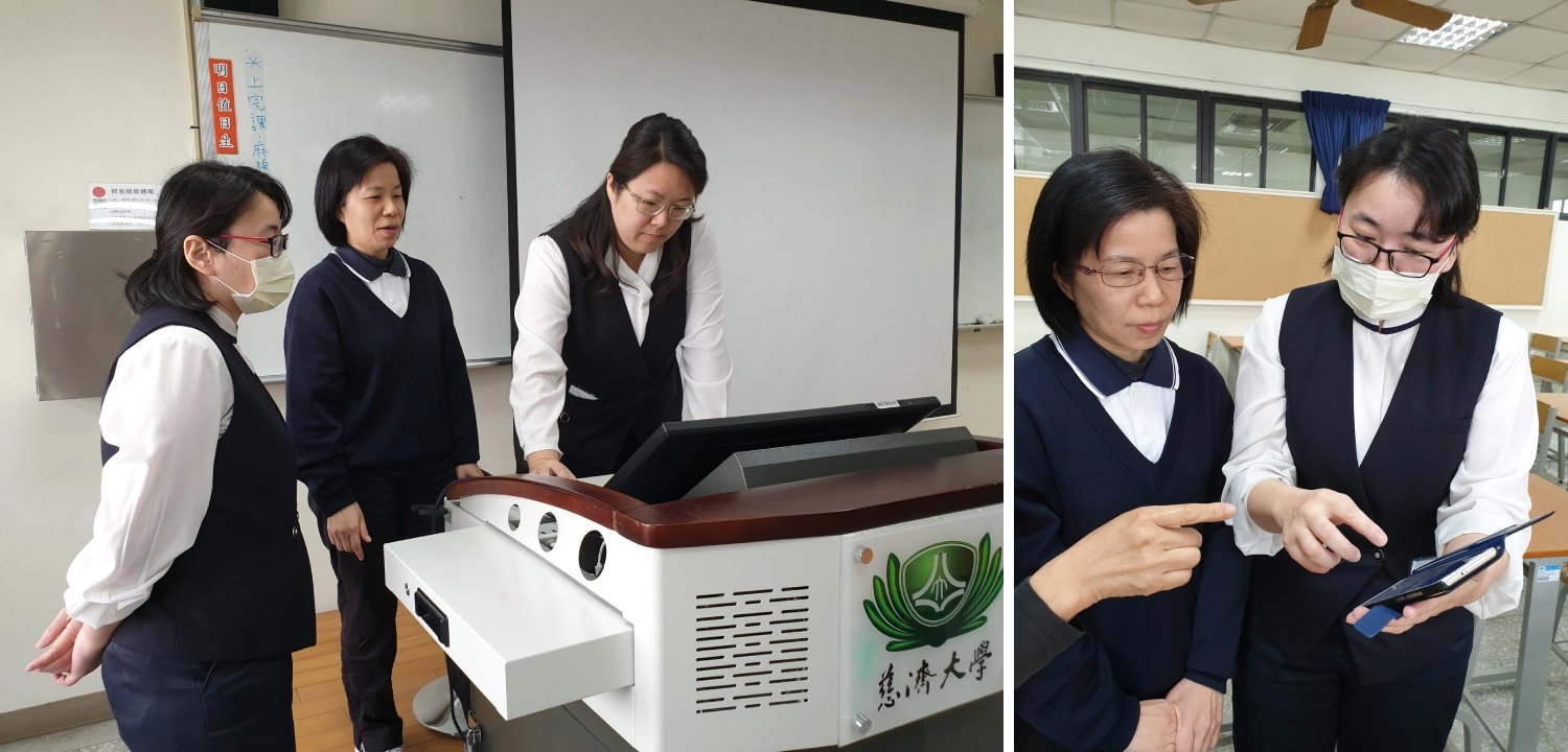 數位教學組協助老師如何進行遠距教學