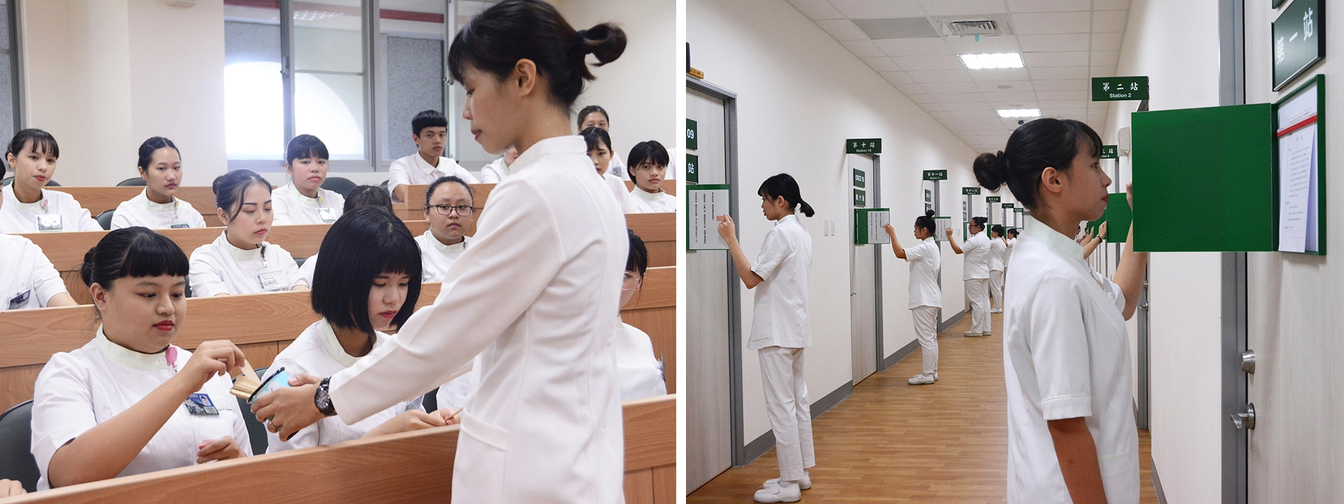 考前五分鐘，學生隨機抽選16個號碼。考生必須在60秒內讀完病歷和醫囑。