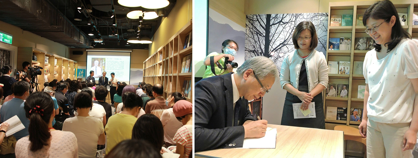 王英偉署長新書發表會現場爆滿的讀者加上熱情的工作夥伴，讓分享會上笑聲不斷。