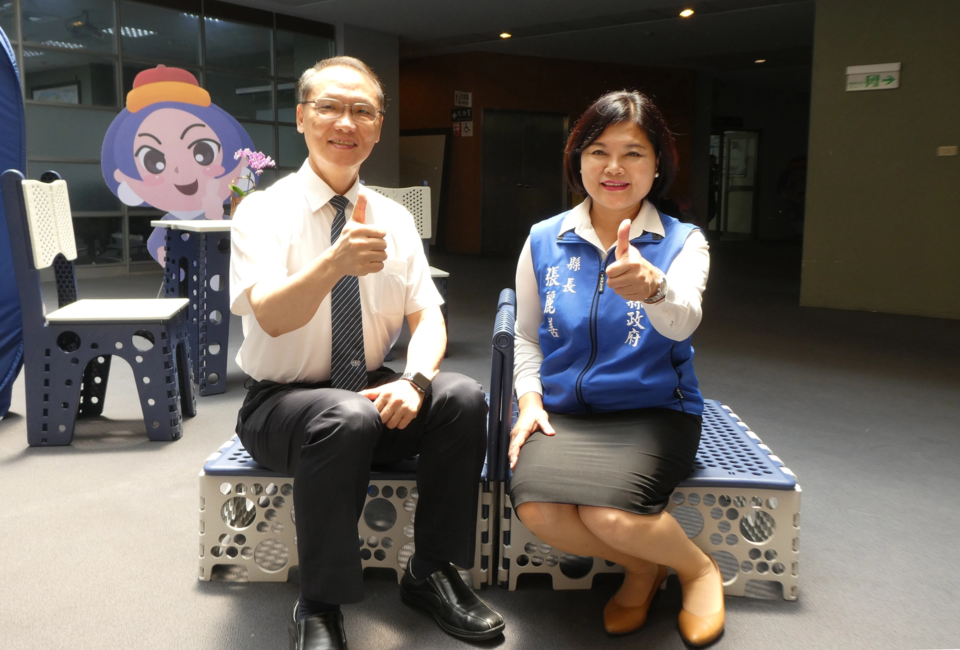 慈濟捐贈福慧床給縣府，能提供避難收容處所民眾使用，也提供消防、衛生人員於環境條件不佳的救災、任務現場使用。