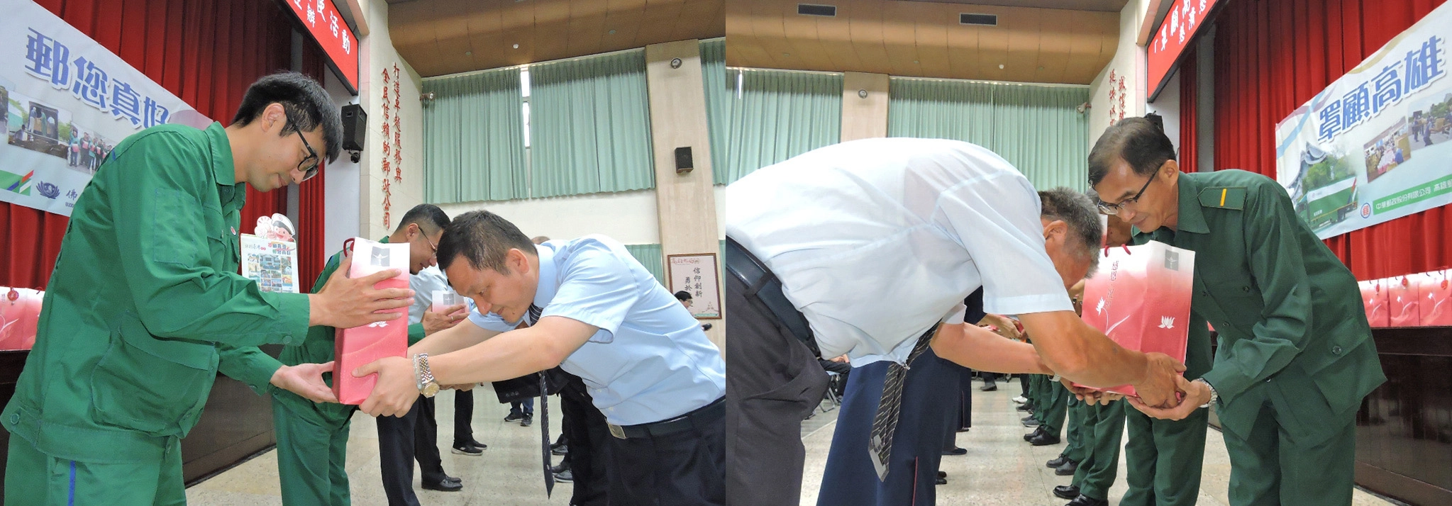 慈濟對綠衣天使的鼓勵，也代表全民表達對中華郵政的肯定。