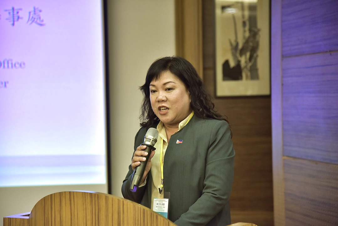 馬尼拉經濟文化辦事處參事Irene Tan特別參與菲律賓菁英種籽論壇
