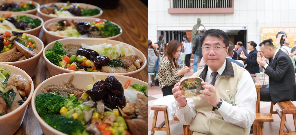面對全球新型冠狀病毒肺炎疫情，慈濟發起蔬食抗疫活動，臺南市長黃偉哲獲悉後率先響應。