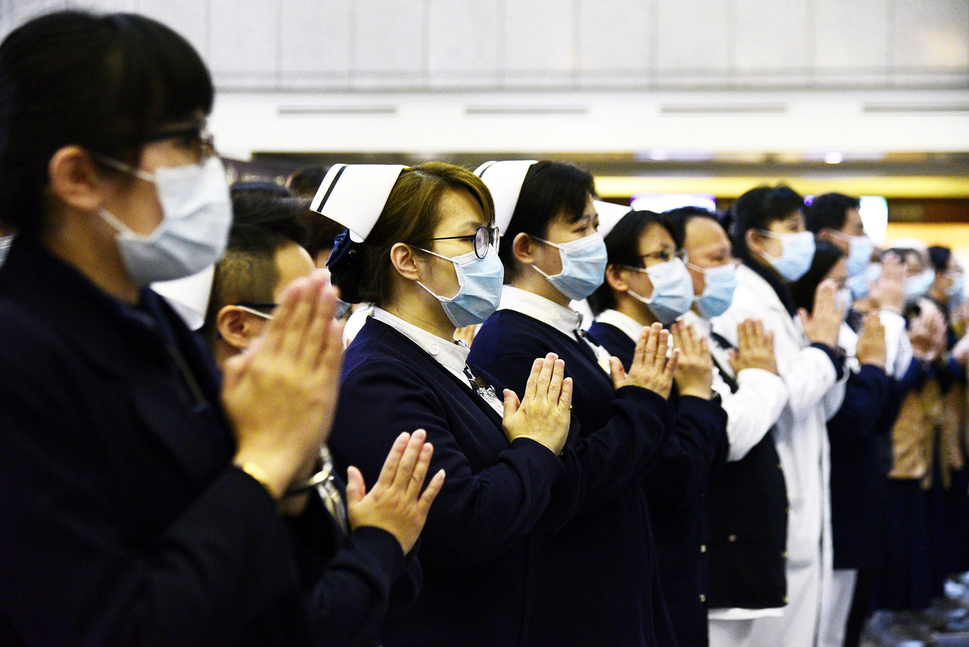 大林慈濟醫院護理人員同心祈福弭災疫