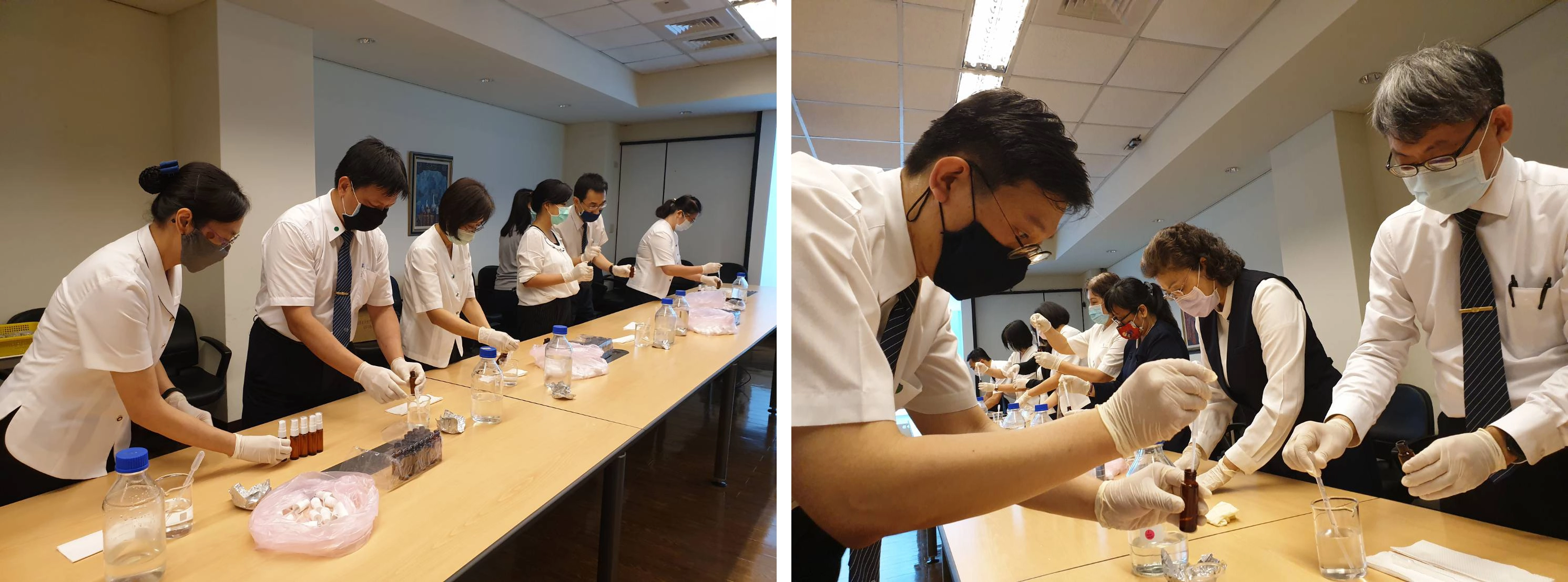 慈濟大學送給慈誠懿德會的母親節禮物，有迷人的薰衣草和玫瑰純露，以及家庭必備紫草膏 (圖/慈濟大學人文處)