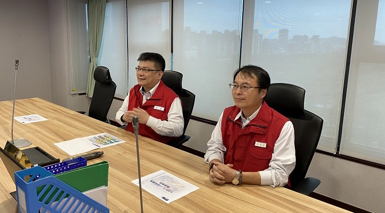 首波滯留梅雨鋒面來襲，經濟部曾文生次長視導水利署應變準備。