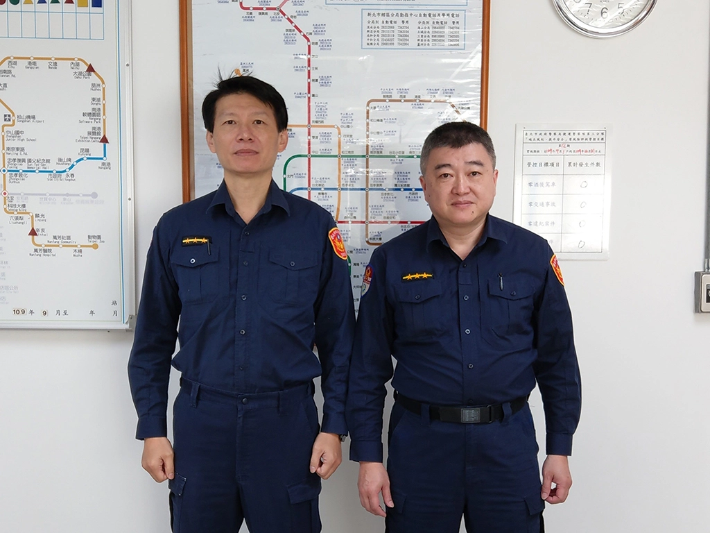 警員葉竣長、蕭永昌。