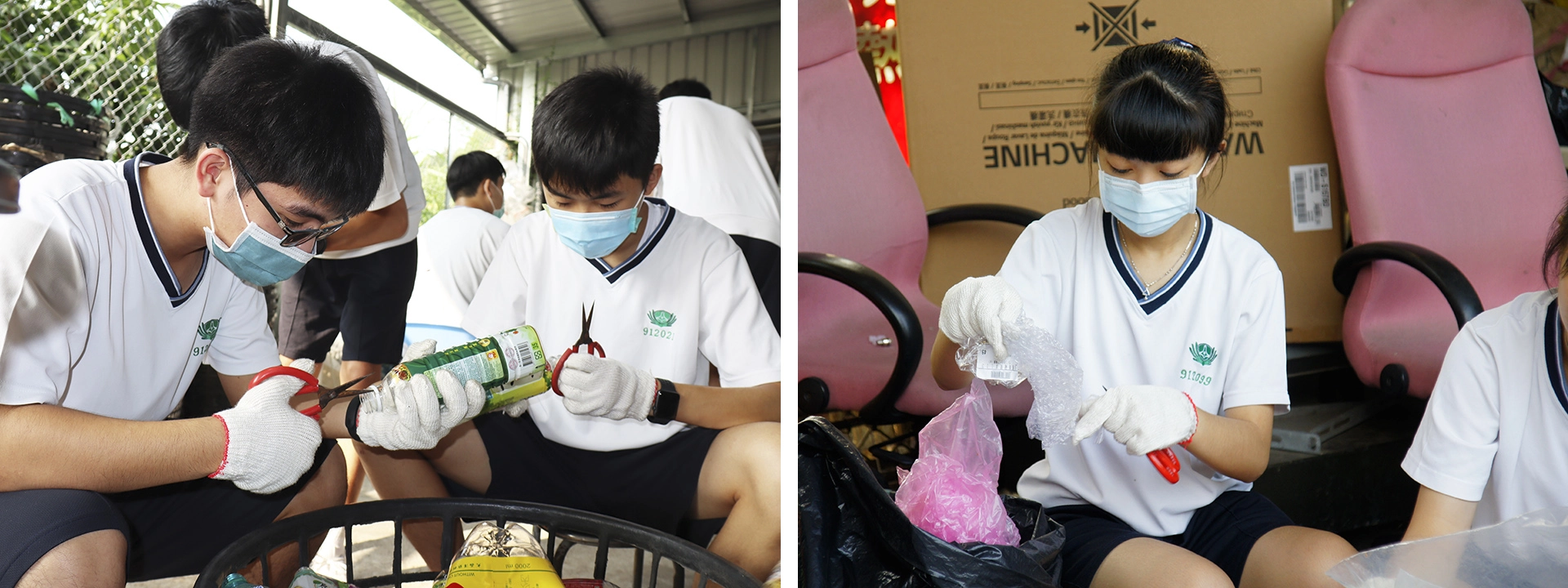 小小寶特瓶扣環、塑膠分類均有有大大學問，用心即是專業。
