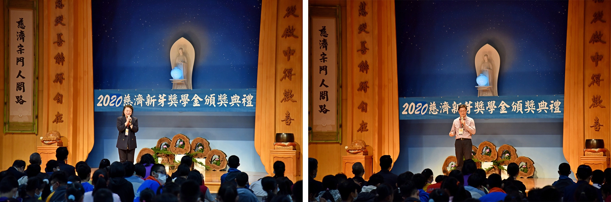 宜蘭慈濟舉辦2020年新芽獎學金頒獎典禮，10月24日在慈濟羅東聯絡處舉行。(攝影：賴振豐)