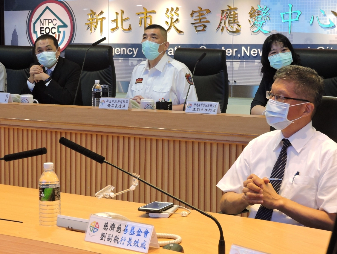 代表慈濟基金會出席的劉效成副執行長表示，慈濟長期配合各地政府落實防救災，未來結合在地化的特色資訊系統，期許深入社區提升防救災能量。