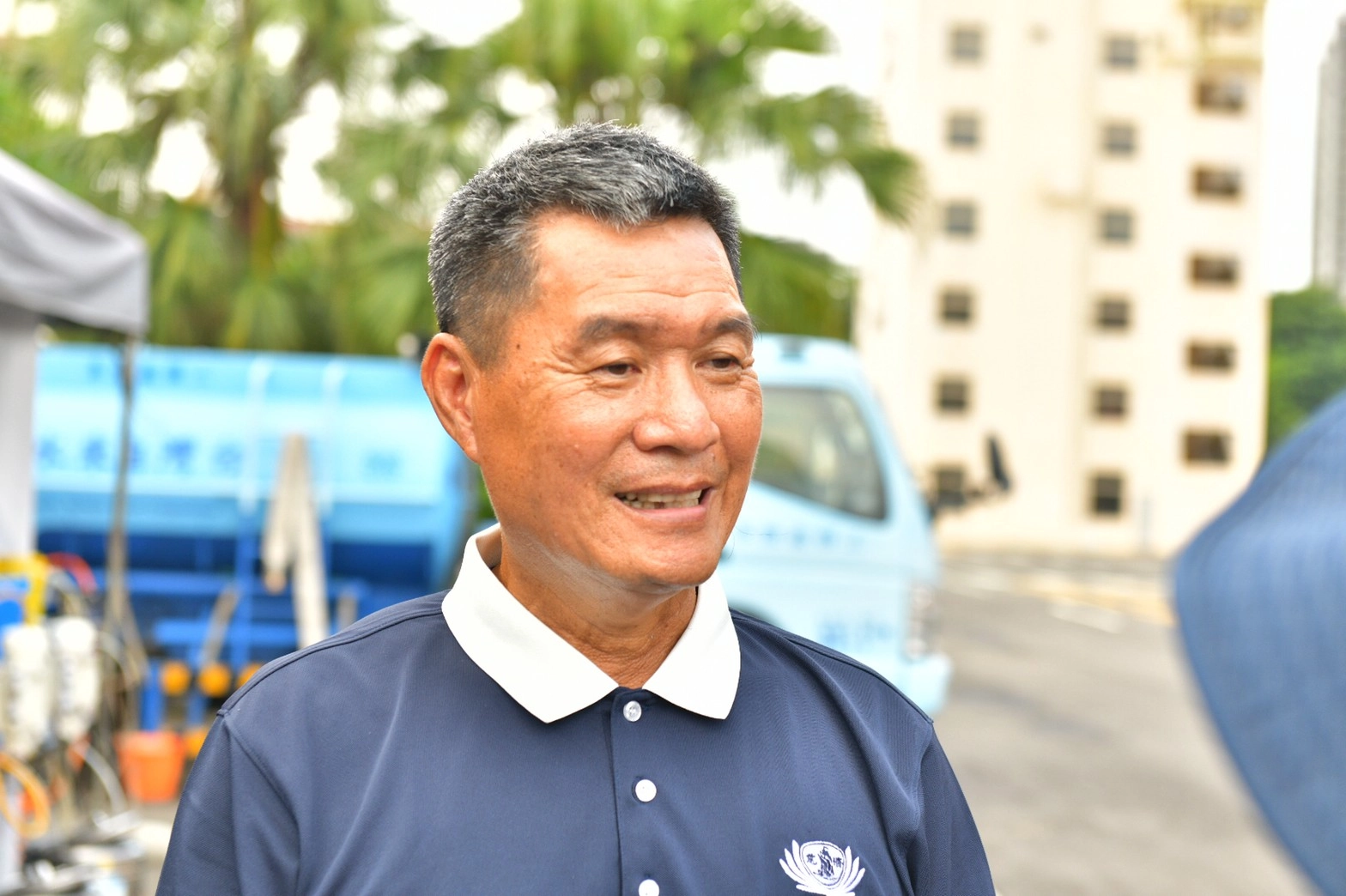 「慈濟高雄區防災協調中心」召集人潘機利表示：慈濟是救災支援的後勤單位，隨時都能支援防救災後勤支援能量。