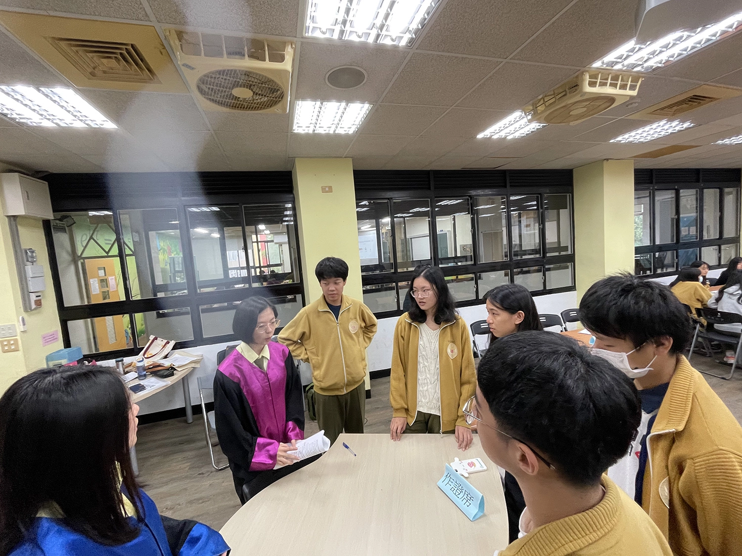 「學生法庭」角色扮演活動。