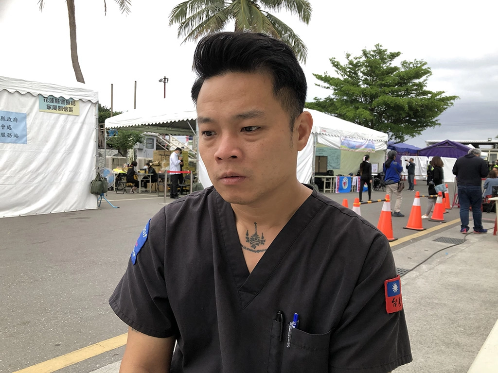 陳修將提到這次事故的罹難者，忍不住哽咽。(攝影：陳誼謙)