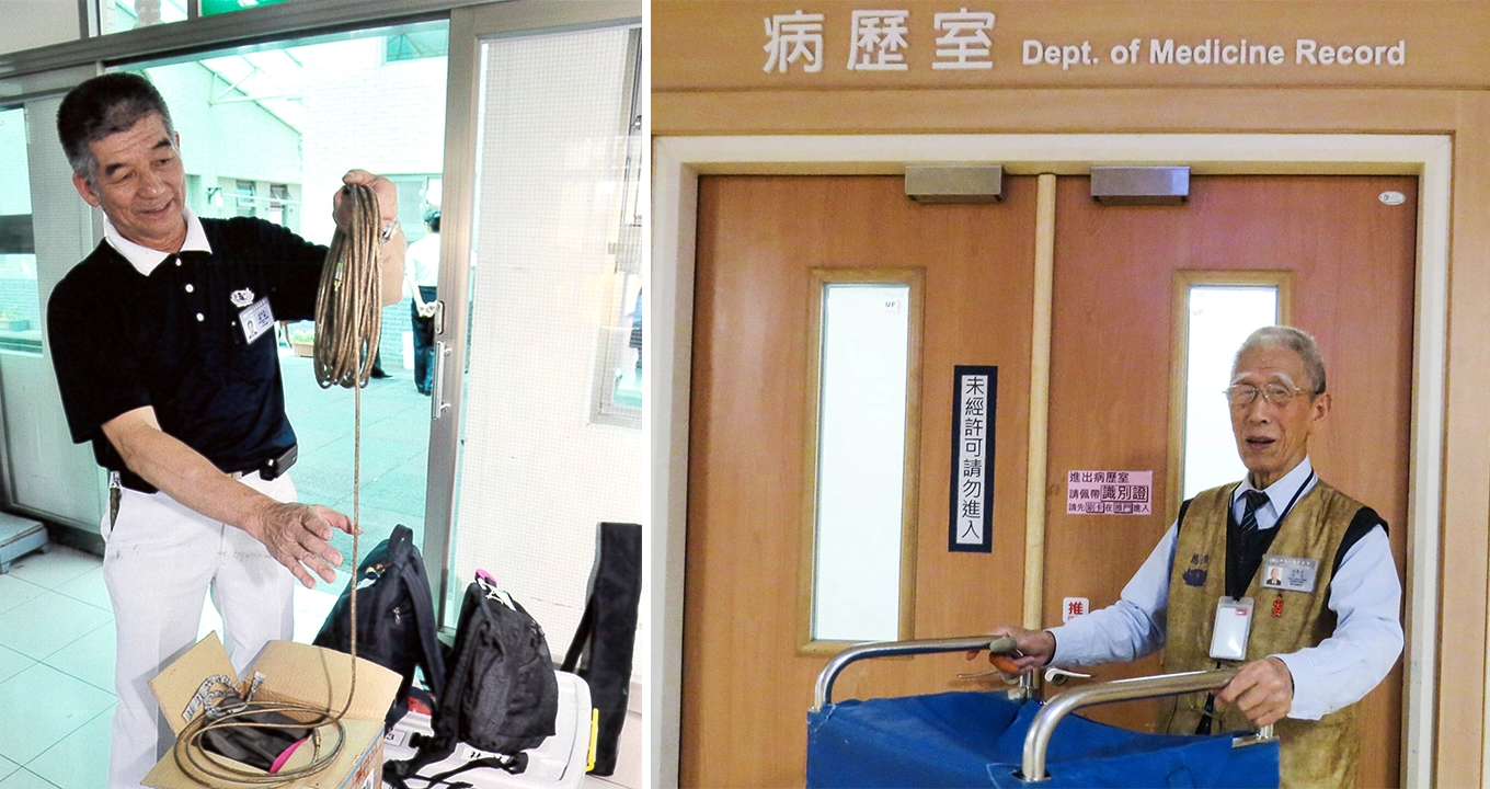 （左圖）黃金受老師與（右圖）封春芳老師。