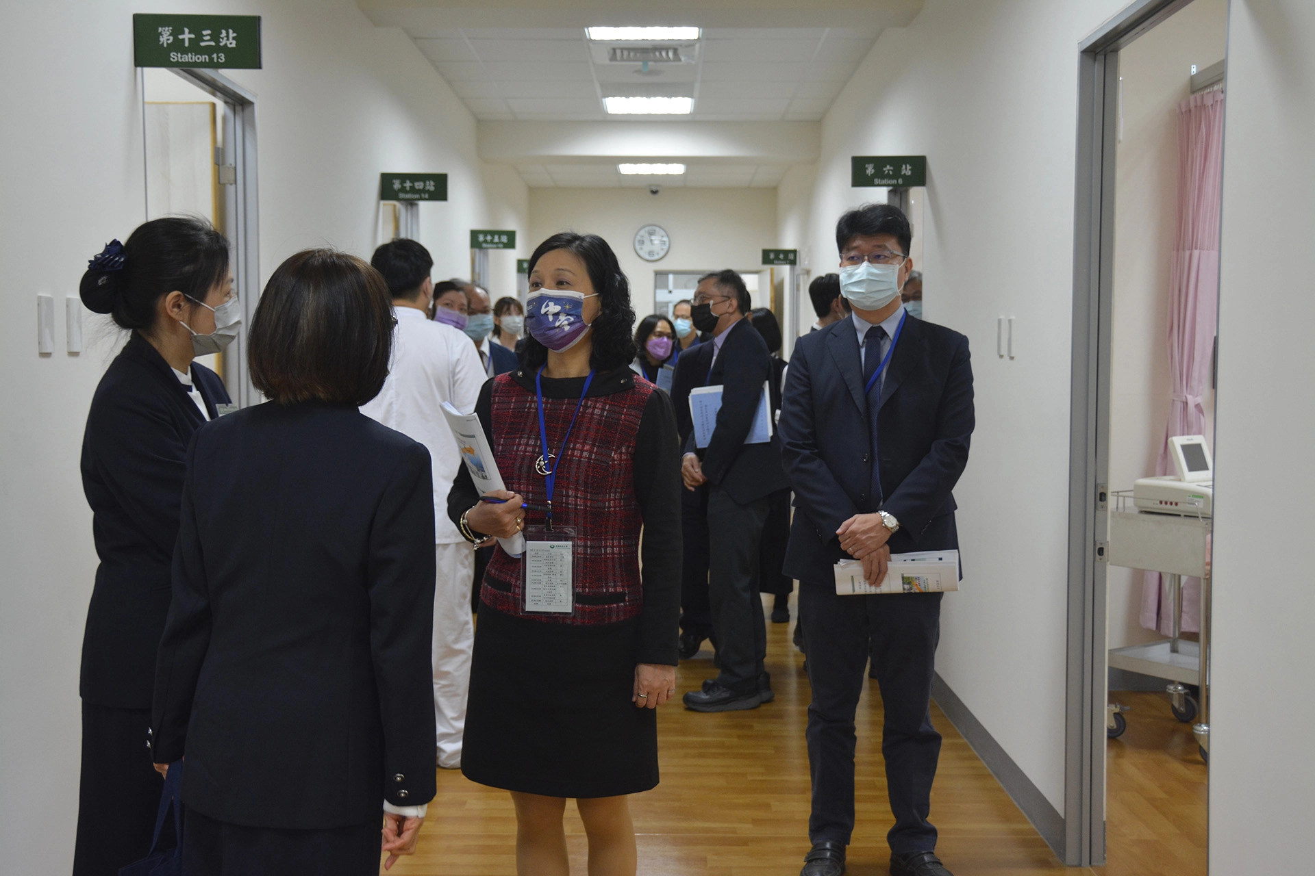 參訪護理臨床技能中心OSCE。