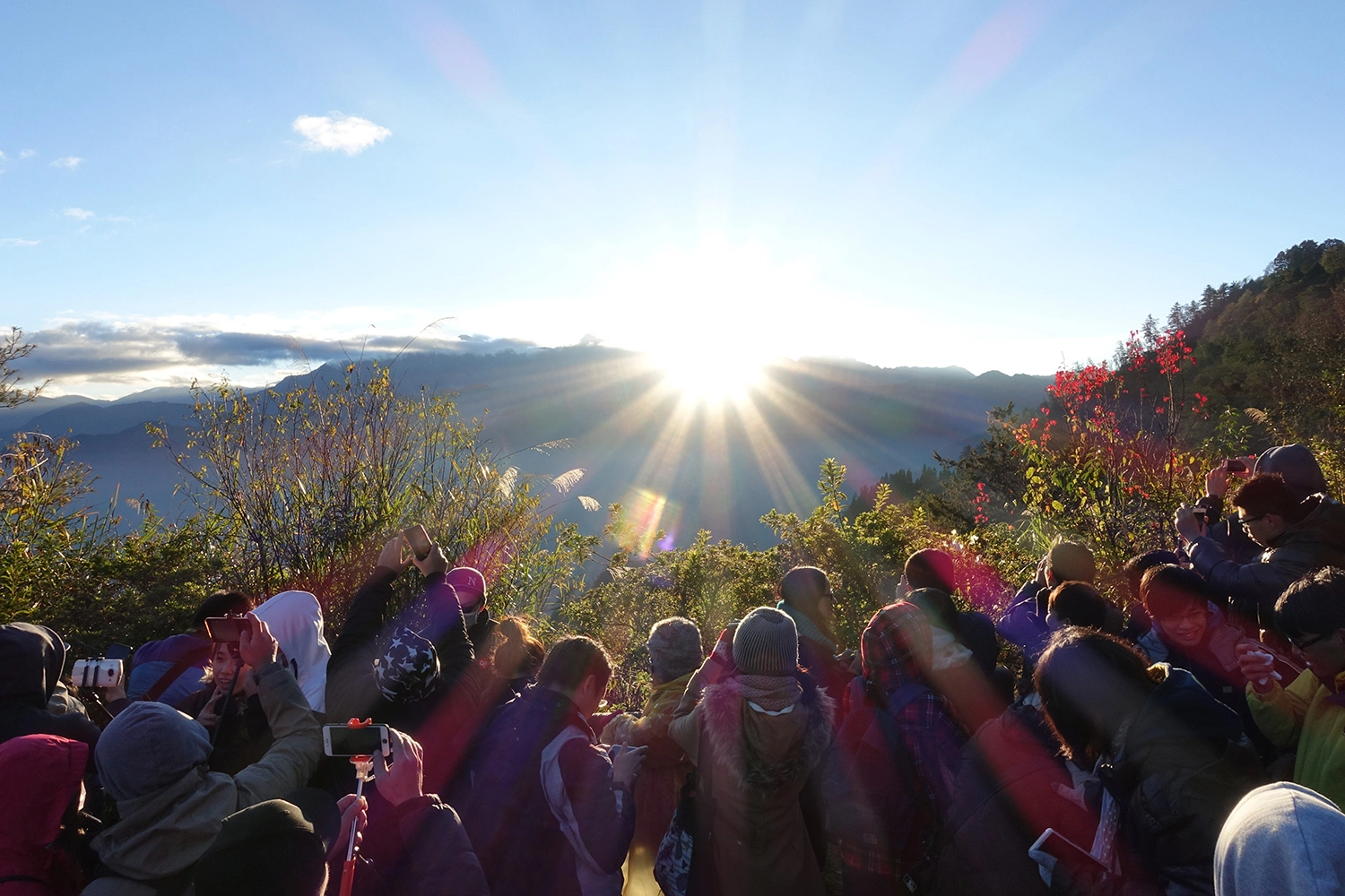 阿里山日出。
