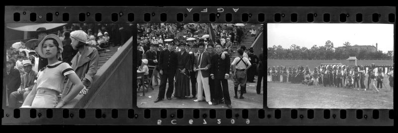 鄧南光〈東京時期街頭速寫〉1930年代，原作為底片膠捲數位化，135底片規格。