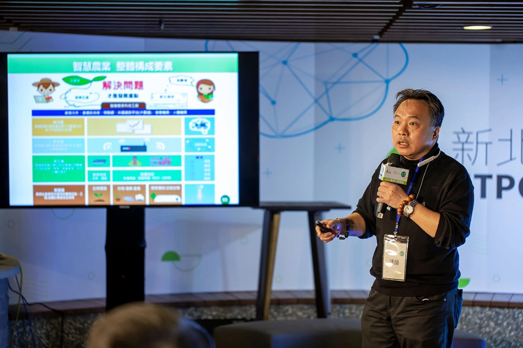 天龍科技總經理陳健章，於「有機會更好」講座分享科技農業。