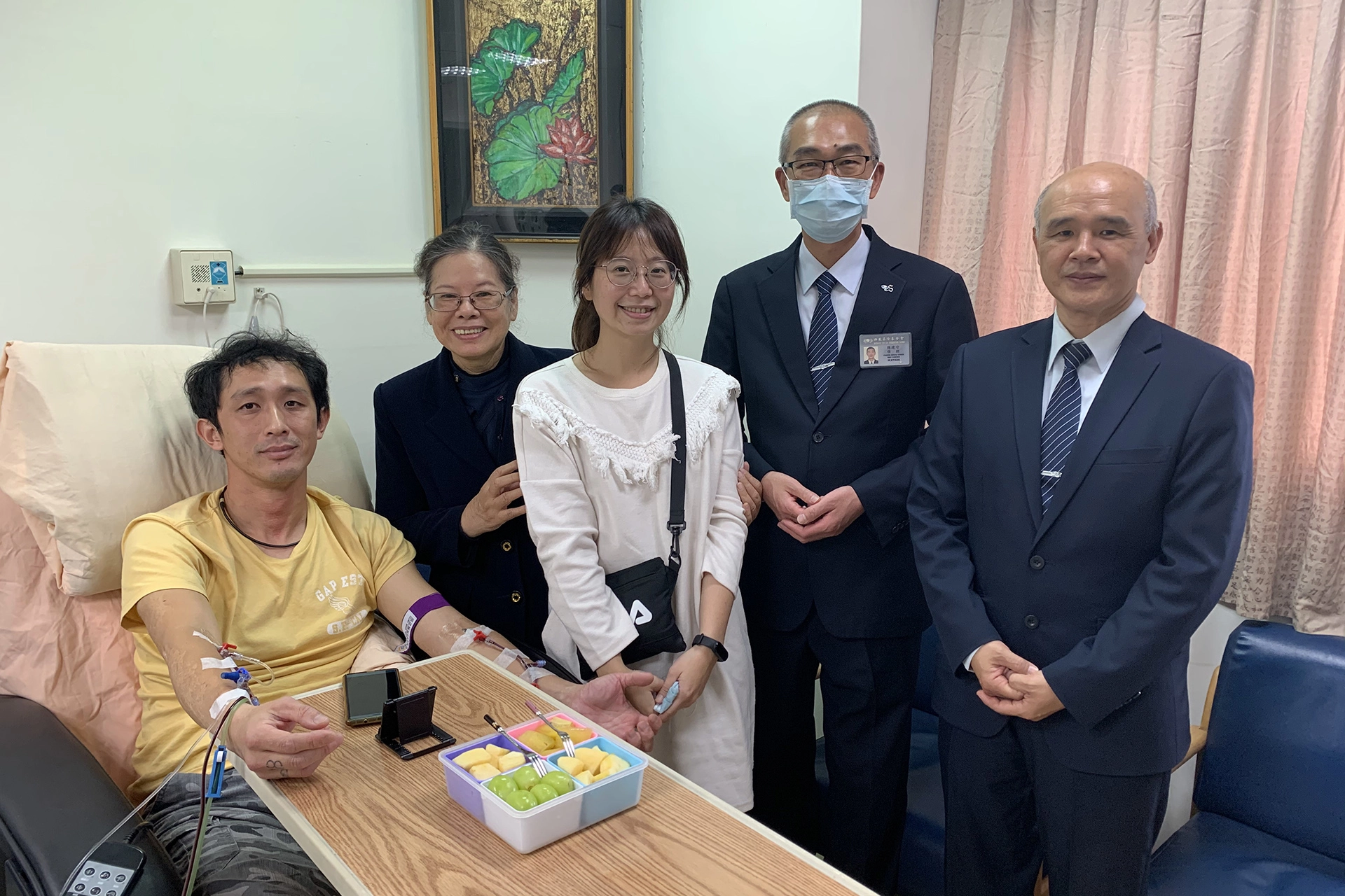 蔡豐燦浴火重生後熱血捐髓 ，讓一位血友患者也能重獲新生。