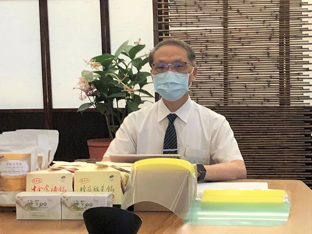 慈濟慈善事業基金會顏博文執行長特別感恩第一線人員的辛勞。(攝影：陳誼謙)