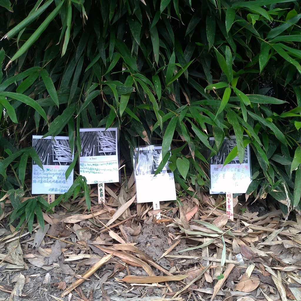 花蓮縣明廉國小為部落菜園莊稼掛上名牌(110.02.05)