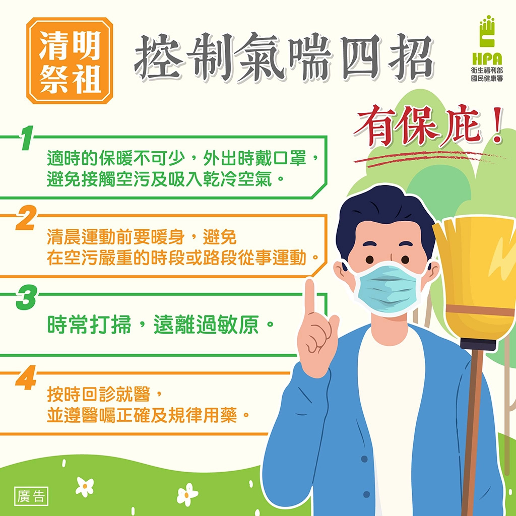 春季溫差大 清明祭祖氣喘四招有保庇