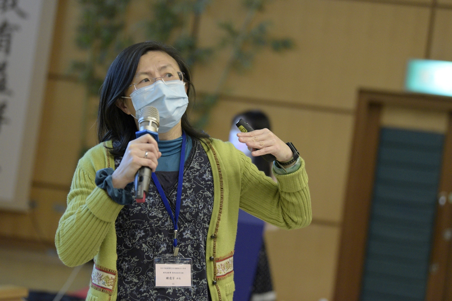 國民健康署慢性病防治組鍾遠芳科長。