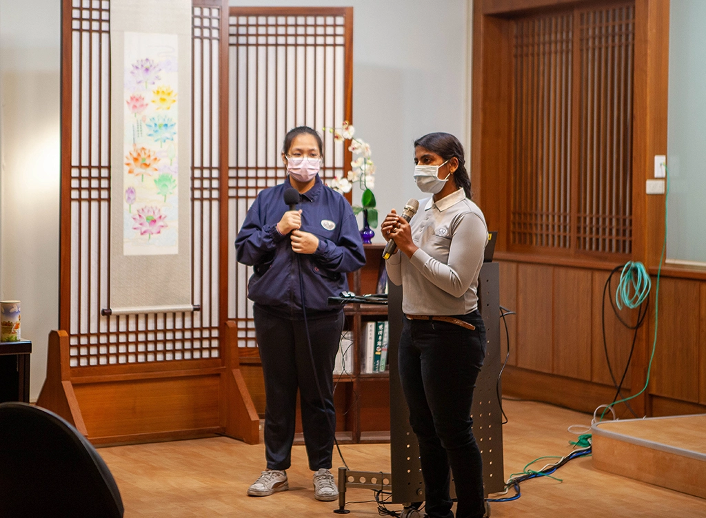 來自印度南部清奈的分子生物暨人類遺傳學研究所學生subha shree kani Joe感恩來自台灣還有其他國家對印度的協助。