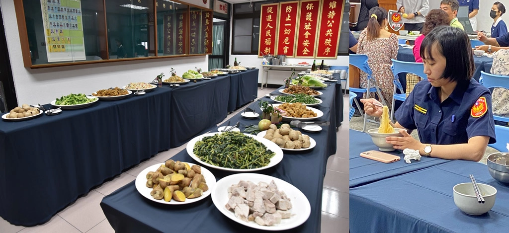 母親節前夕，臺南慈濟志工特別準備健康美味的蔬食饗宴慰勞人民保姆。
