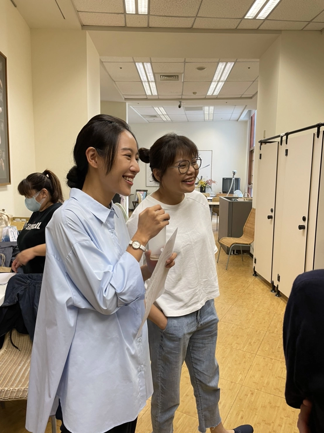 林嘉俐在拍攝期間經常給方宥心溫暖。