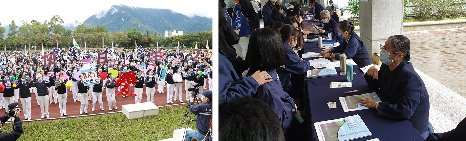 造血幹細胞捐贈驗血建檔活動，137位同學們熱情參與。在這美好的日子裡慈大27週年校慶，充滿了熱情，熱血和熱心。