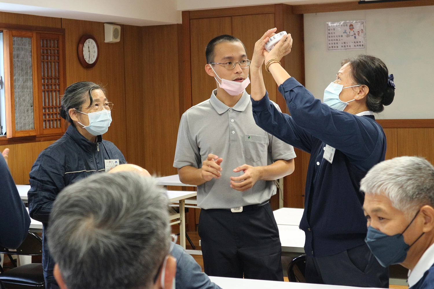 分組實地演練—住警器安裝注意事項。