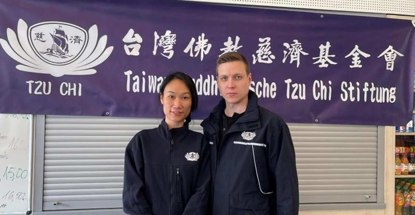 在波蘭的台灣女孩張淑兒與波蘭籍丈夫Łukasz Baranowski。