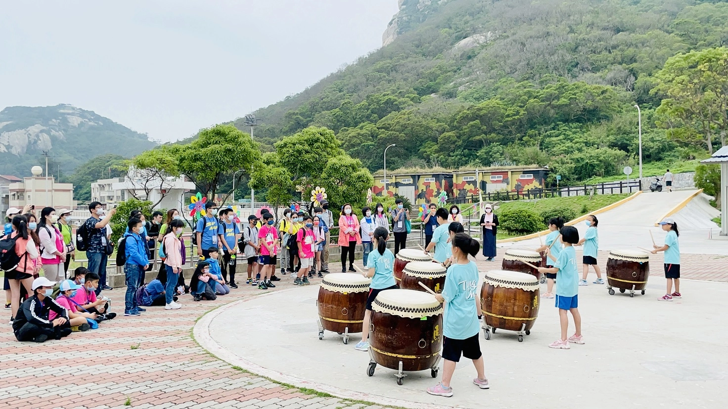 連江縣北竿鄉塘岐國小鼓藝隊迎賓活動