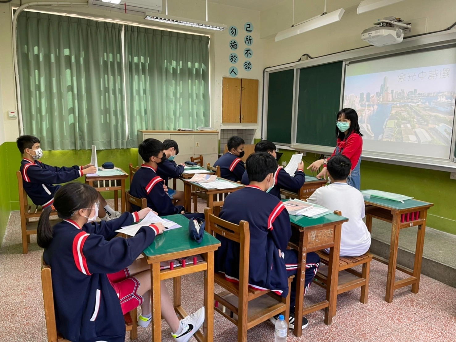 臺北市景興國中學習扶助班進行國語文朗讀