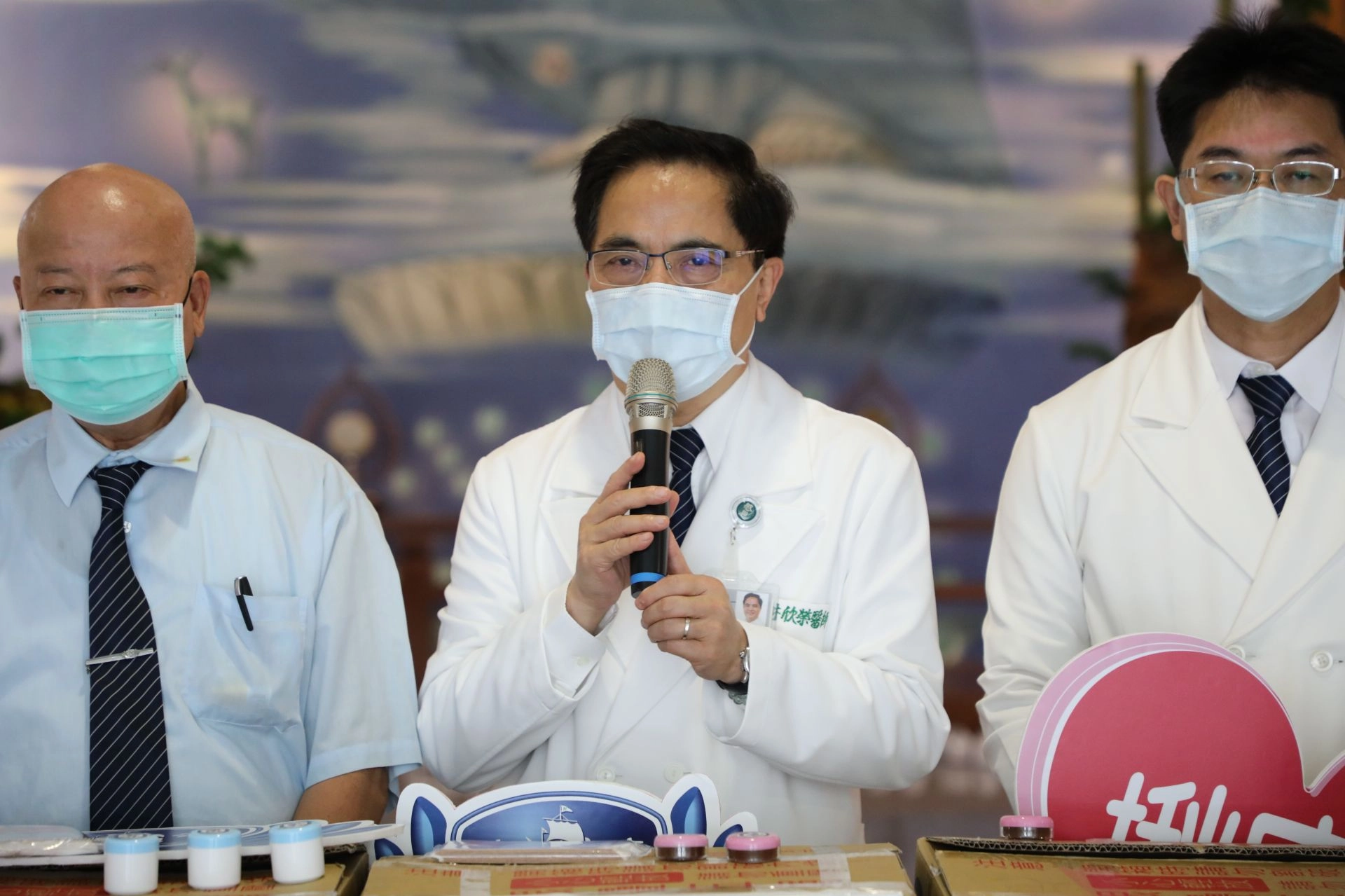 林欣榮院長表示愛無國界，感恩朱金財師兄給花蓮慈院這個傳遞愛到地球另一端的機會。