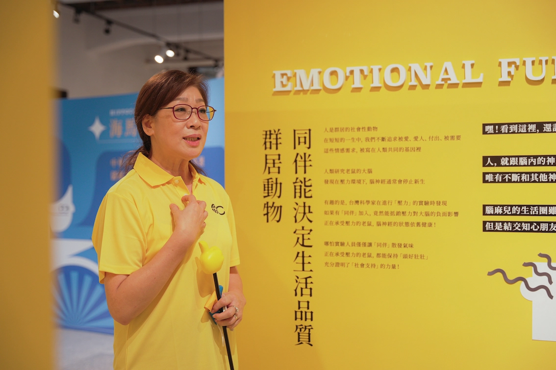 「大腦迷宮：你所未知的腦內風暴」中華民國腦麻協會卓碧金理事長。