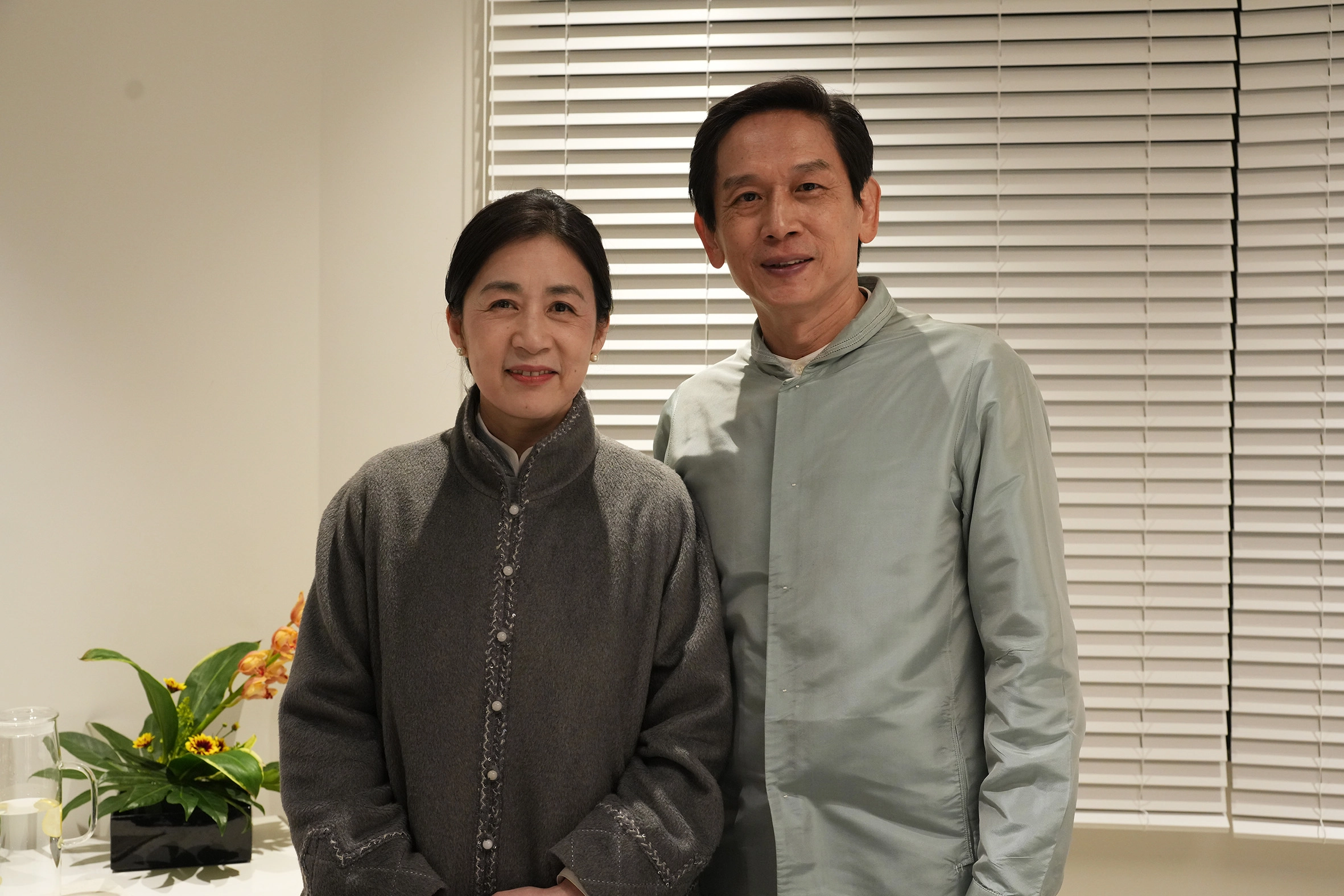 李文瑗(左)與殷正洋合影