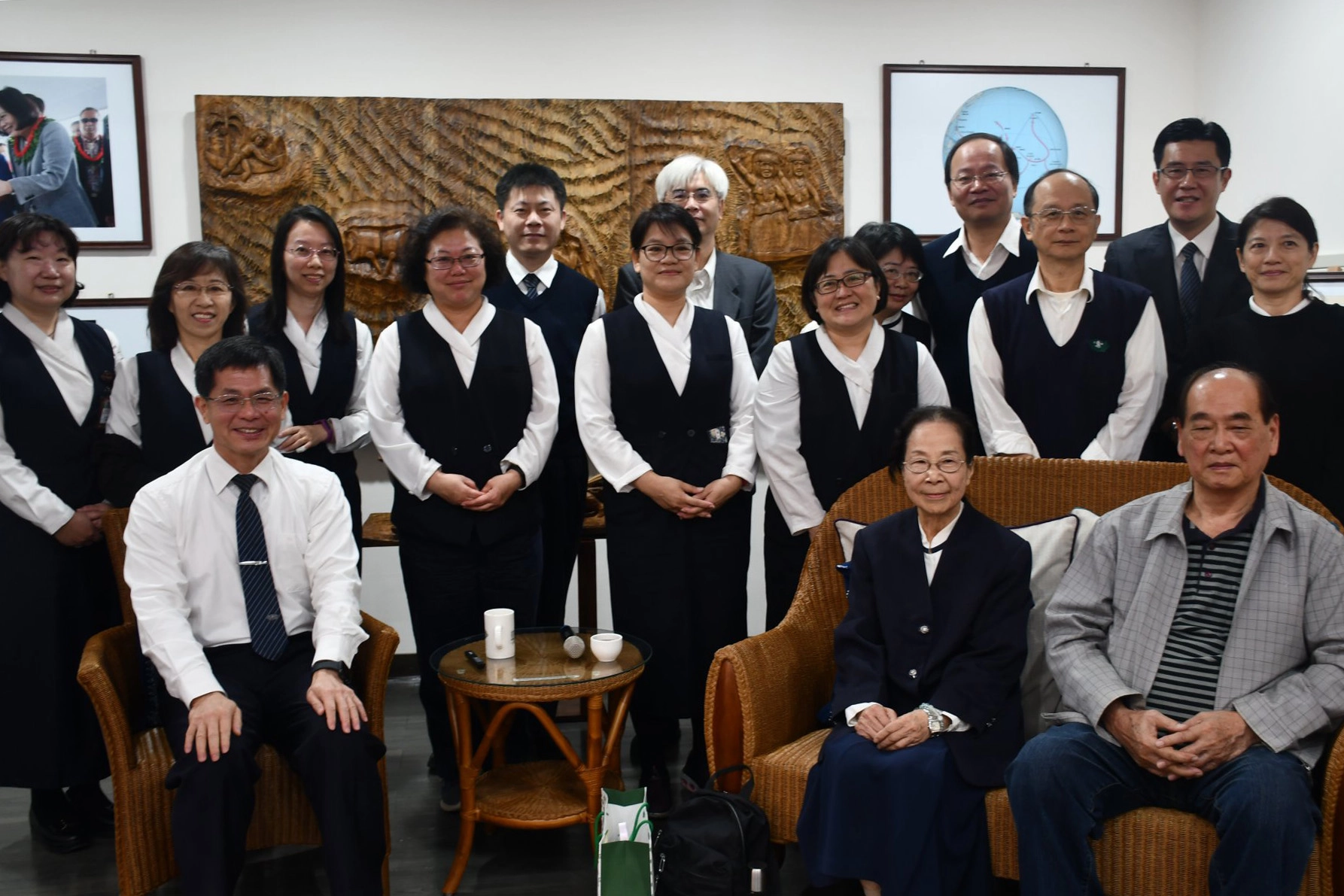 2019年，圖書館邀請張校長夫婦到校分享創校的篳路藍縷。
