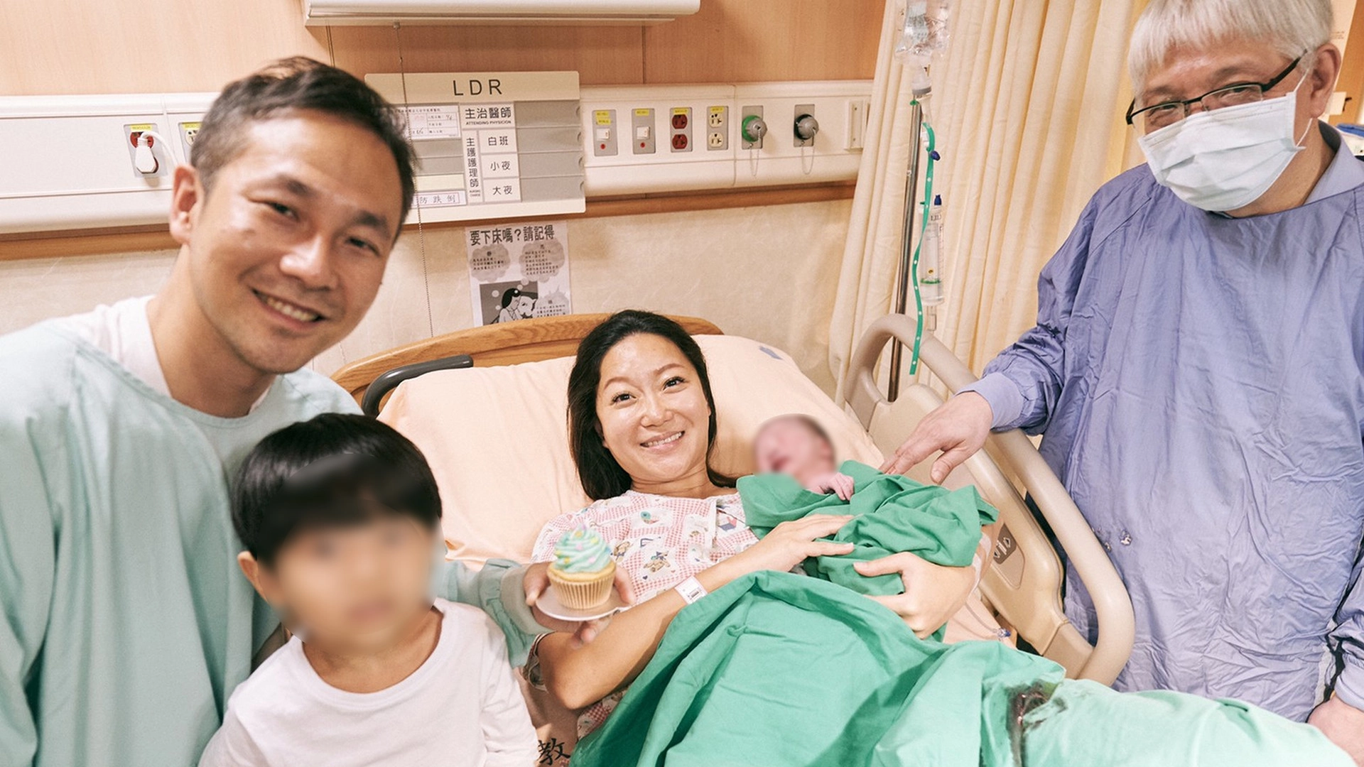 親子同室增進家人情感，醫護同仁也能就近指導。