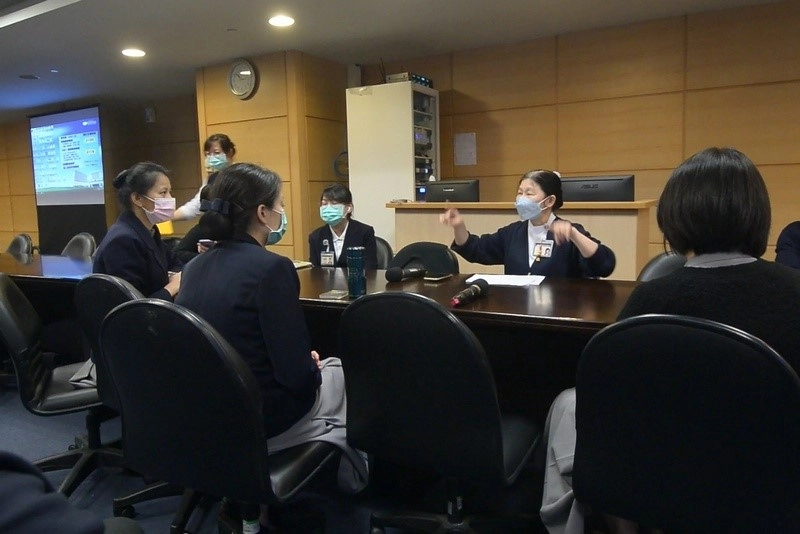 台北慈濟醫院護理部吳秋鳳主任感恩行政單位體諒願意承擔電訪工作。