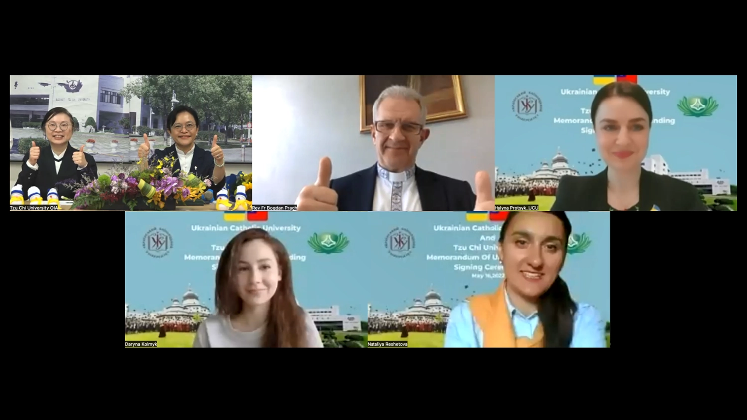 烏克蘭天主教大學校長Bohdan Prach神父表示，兩校有相同的價值觀，簽訂合作備忘錄加強兩校的夥伴關係，在確保教育、追求知識上，共同為提高人類的生活品質努力。